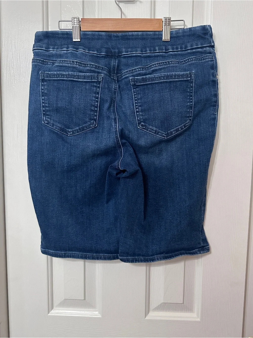 Chico's Indigo Denim Bermuda Shorts